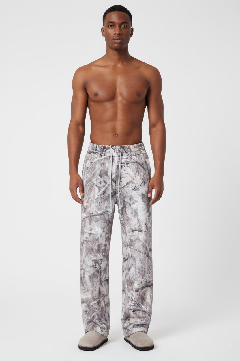 High-street Retro Casual Pants With An Elastic Waist And Drawstring