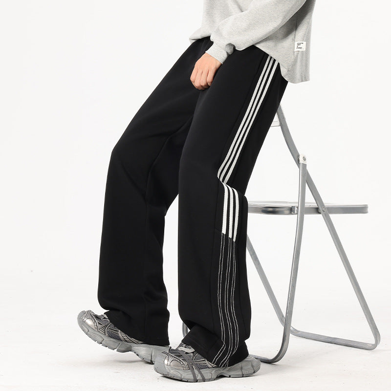 Oversized Straight-leg Casual Pants