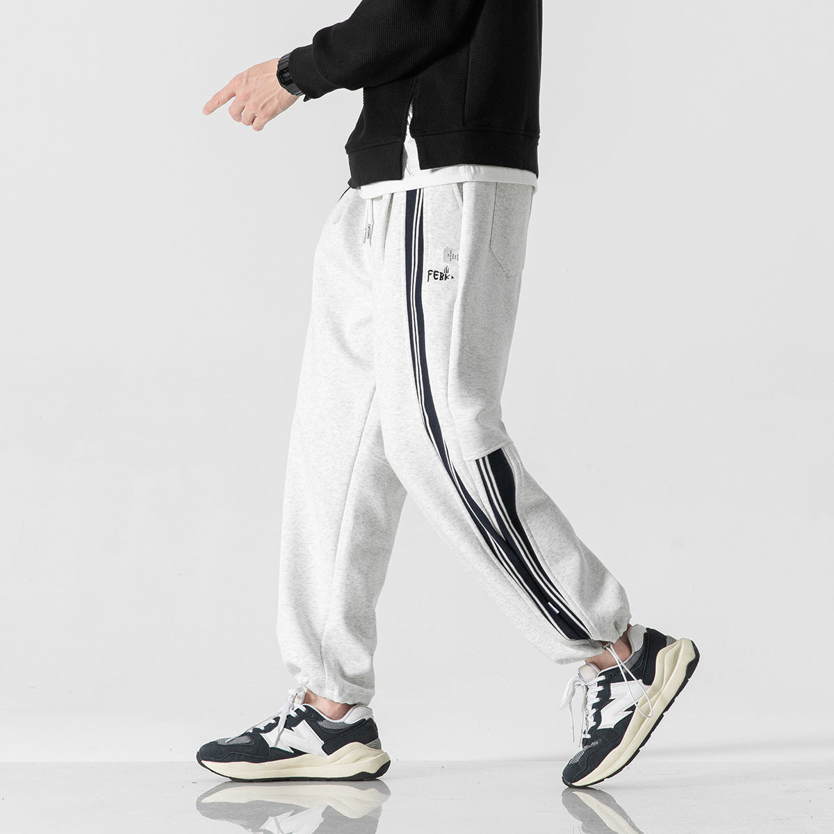 Retro Sports Casual Pants For Students