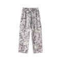 High-street Retro Casual Pants With An Elastic Waist And Drawstring
