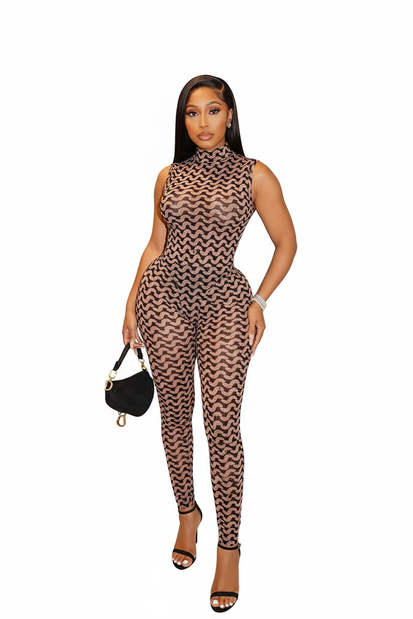 LuxeMesh Backless Bodysuit