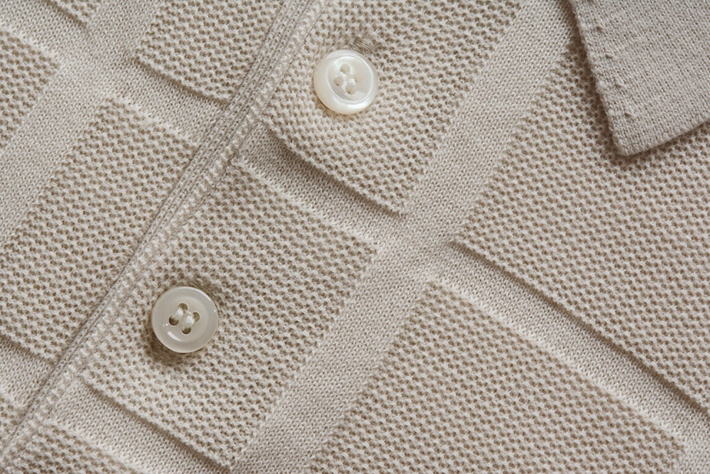 Mens Knitted Teenagers Polo Shirt