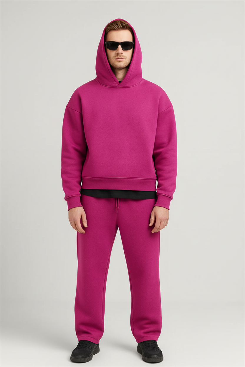 Oversized Two-piece Men's Sportswear Suit