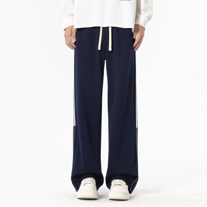Oversized Straight-leg Casual Pants