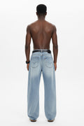 Versatile High-Street Mens Straight-Leg Denim Jeans
